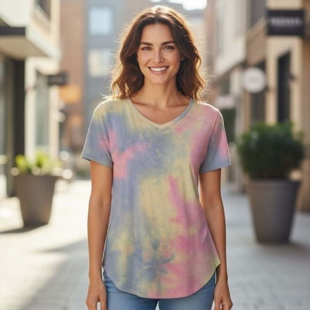 Pink Lilly Tie Dye Short Sleeve